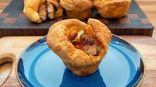 Sausage filled Yorkshire Puddings or Mini Toad in the Hole [upl. by Winter]