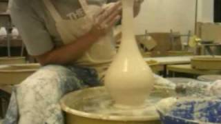 Throwing a genie bottle ceramics [upl. by Peh]