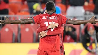 Jozy Altidore Free Kick Goal Sends a Message with Celebration [upl. by Anayd426]