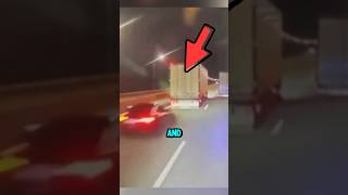 Speeding Audi Slams Into Truck Trailer in Final Ride 😱 [upl. by Dianne]