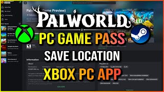 Palworld Save FIle Location  Move Gamepass Save To Steam  Palworld [upl. by Hannahoj]