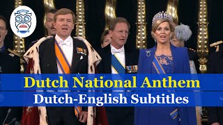 Dutch National Anthem Wilhelmus  DutchEnglish subtitles [upl. by Maison]