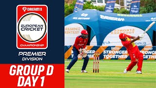 🔴 Dream11 ECC Premier 2024  Group D Day 1  12 Oct 2024  Live European Cricket [upl. by Dymphia85]