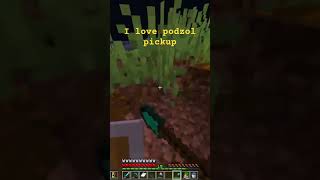 Podzol Pickup funny minecraft gaming [upl. by Wrigley]