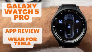 Galaxy Watch 5  Wear OS App Review  Wear for Tesla [upl. by Antony860]