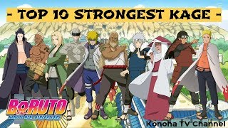 TOP 10 STRONGEST KAGE [upl. by Siulesoj]