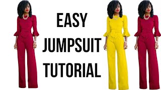 Easy Jumpsuit Pattern Tutorial [upl. by Sesiom39]