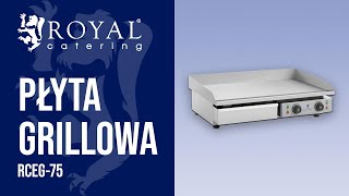 Płyta grillowa RCEG75  Royal Catering  Prezentacja produktu [upl. by Adnohsak]