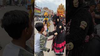 Angry Devil Captured Boy at Bonalu 2024 Festival devil boy shorts [upl. by Lemraj]