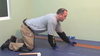 How to Install Laminate Flooring TapEnd Joint Including Moisture Barrier  LL Flooring [upl. by Charleen]