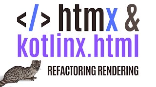 Replacing Handlebars  kotlinxhtml for HTMX [upl. by Meek]