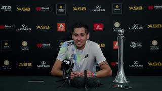 ASB Classic 2024 Alejandro Tabilo postwin press conference [upl. by Eillek438]