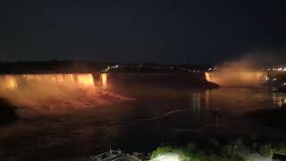 Niagara Falls Light Show A Spectacular Nighttime Experience [upl. by Clemence32]