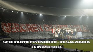 Sfeeractie Feyenoord  RB Salzburg  6 november 2024 [upl. by Aiuqal]