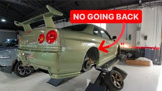 Why I CUT my 500000 R34 GTR 4K [upl. by Atteras]