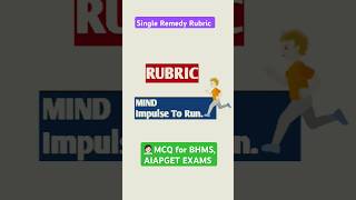 MCQ for BHMS AIAPGET EXAMS from Kent Repertory repertory homeopathy rubrics exam shorts short [upl. by Ulphiah]