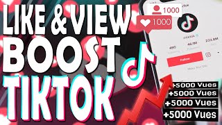 4 SITES GRATUITS POUR BOOST VOS LIKES ET VUES TIKTOK  😲❤️👁️📈 [upl. by Lotsyrc259]