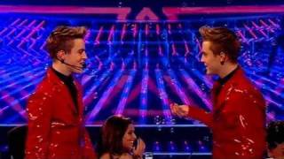 The X Factor 2009  John and Edward  Live Show 2 itvcomxfactor [upl. by Orestes96]