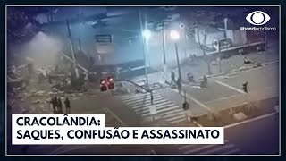 Cracolândia saques confusão e assassinato  Jornal da Band [upl. by Etnoled]