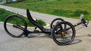 Homemade Carbon Fibre Recumbent Trike [upl. by Aysa]