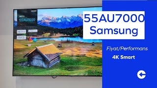 Samsung UE55AU7000 4K Ultra HD 55quot 140 Ekran Uydu Alıcılı Smart LED TV 55au7000 [upl. by Loria]