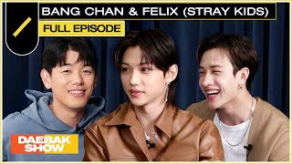 Stray Kids Bang Chan and Felix Catch Up with Eric Nam  DAEBAK SHOW S2 EP1 [upl. by Ragen]