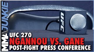 UFC 270 Ngannou vs Gane postfight press conference [upl. by Erie]