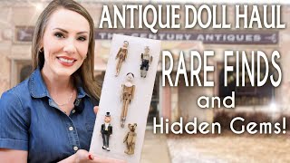 Antique Doll Haul Treasure Trove Rare Finds and Hidden Gems Wooden Wax Papier Mache Bisque [upl. by Arriek273]