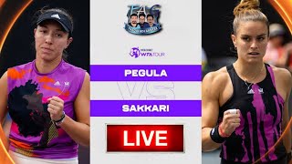 🔴 LivePEGULA vs SAKKARI  Qatar Open 2023 Semi Final  Live Tennis PlaybyPlay Stream [upl. by Llenod876]