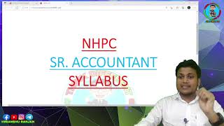 NHPC Sr Accountant Syllabus  CACMA Inter [upl. by Clark453]