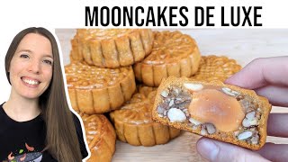 🥮 GÂTEAUX DE LUNE AUX NOIX  RECETTE DE A à Z  NUTS MOONCAKE  Bánh trung thu  HOP DANS LE WOK 🥮 [upl. by Janet]