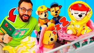 ¡Es hora de DORMIR Juguetes de Paw Patrol para niños [upl. by Teerell]