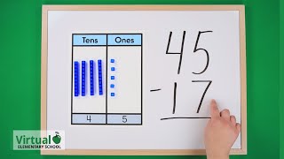 Grade 2 Math Subtraction Rocks with Base Ten Blocks [upl. by Sdlonyer734]