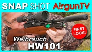 FIRST LOOK  WEIHRAUCH HW101 KT singleshot PCP air rifle [upl. by Prue]