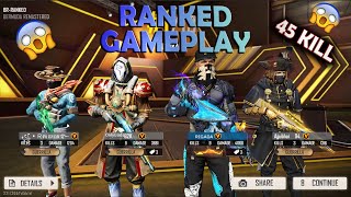 RAISTAR B2K AJJUBHAI RIGADA  4 LEGENDS IN RANKED MATCH  INSANE GAMEPLAY 45 KILL [upl. by Kalinda956]