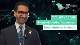 Exhibitor Interview Yousef Yacoub Group Marketing Supervisor Saudi Arabian Amiantit [upl. by Etty]