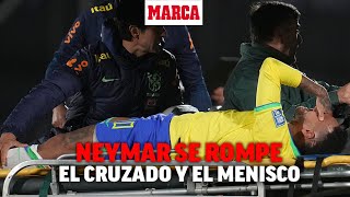 Grave lesión de Neymar se rompe el cruzado y el menisco I MARCA [upl. by Gallager]