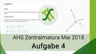 AHS Mathematik Zentralmatura Mai 2018  Aufgabe 4 [upl. by Johnathan]