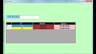 Visual Basic net tutorial  filter data in datagridview vbnet using ComboBox in access database [upl. by Yhpos893]