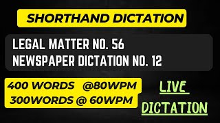 Legal Dictation Exercise56 Newspaper Dictation Exercise12 jkssbsteno [upl. by Nonad105]