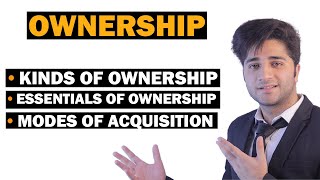 OWNERSHIP IN JURISPRUDENCE  DEFINITION  ESSENTIALS  KINDS OF OWNERSHIP  LECTURE 03 [upl. by Lane]