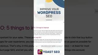 Yoast SEO WordPress  Learn Yoast To Rank Your Wordpress Website seo yoastseo yoast freeseotools [upl. by Nnail586]