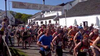 Isle of Jura Fell Race 2012  Race Start [upl. by Nellahs601]