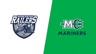 ECHL Live  Worcester Railers vs Maine Mariners on FloHockey [upl. by Nevuer]