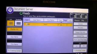 Training  Document Server  Retrieving Documents on Ricoh Printer  Ricoh Wiki [upl. by Ferdie]