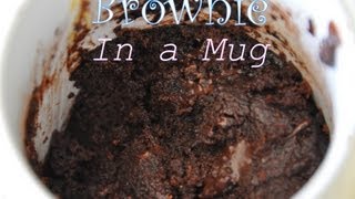 HOW TO MAKE A MICROWAVE BROWNIE IN A MUG OR CUP [upl. by Buckingham]