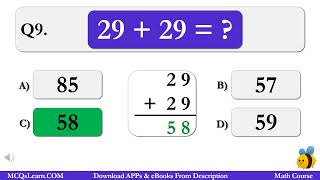 Maths Addition Class 1  Maths Addition Quiz for Kids  Grade 1 Maths Quiz 2 amp 2 Digits  Maths App [upl. by Rolyab]