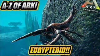 AZ Of Ark The EURYPTERID The Annoying Black Pearl Scorpion  Ark Survival Evolved [upl. by Dnomsed]