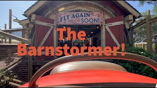 The Barnstormer Rollercoaster POV At Magic Kingdom  Full Ride And Queue  Spring 2023 [upl. by Eilzel]