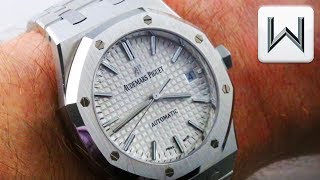 Audemars Piguet Royal Oak MID SIZE 15450STOO1256S Luxury Watch Review [upl. by Schatz]